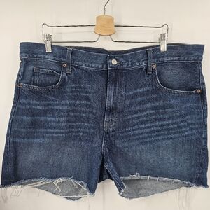 Old Navy Blue Jean Shorts with Frayed Hem and Relaxed Fit